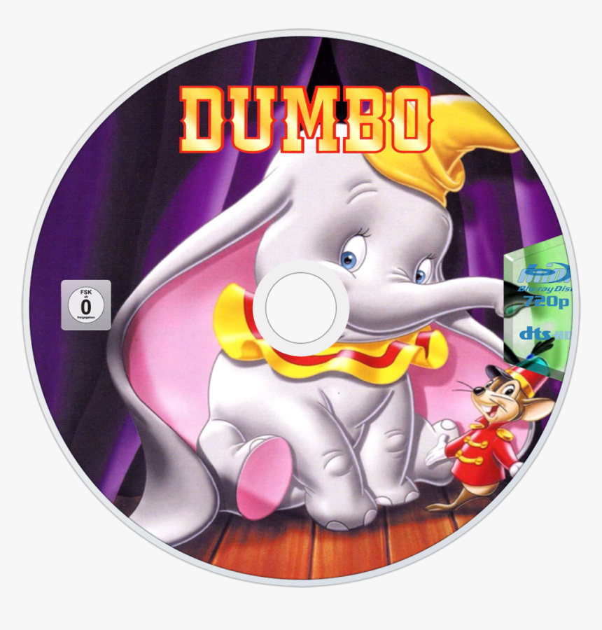 Dumbo Bluray Disc Image - Dumbo Dvd Cover, HD Png Download, Free Download