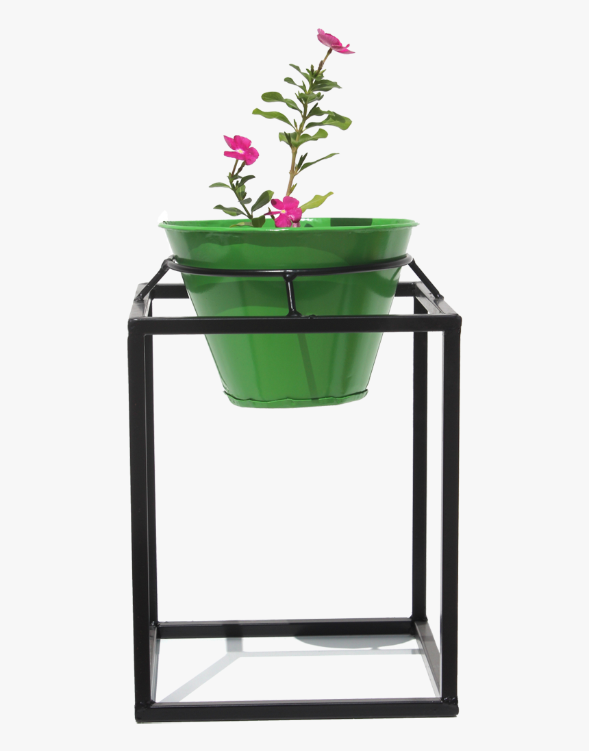 My Balcony Likes Iron Stand With Round Metal Pot On - End Table, HD Png Download, Free Download