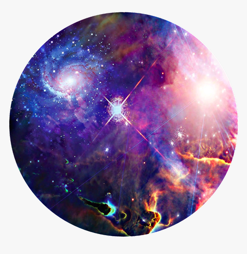 Transparent Space Stars Png Transparent - Galaxy Background Png Circle, Png Download, Free Download