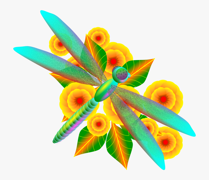 Petal,flower,dragonfly - Clip Art, HD Png Download, Free Download