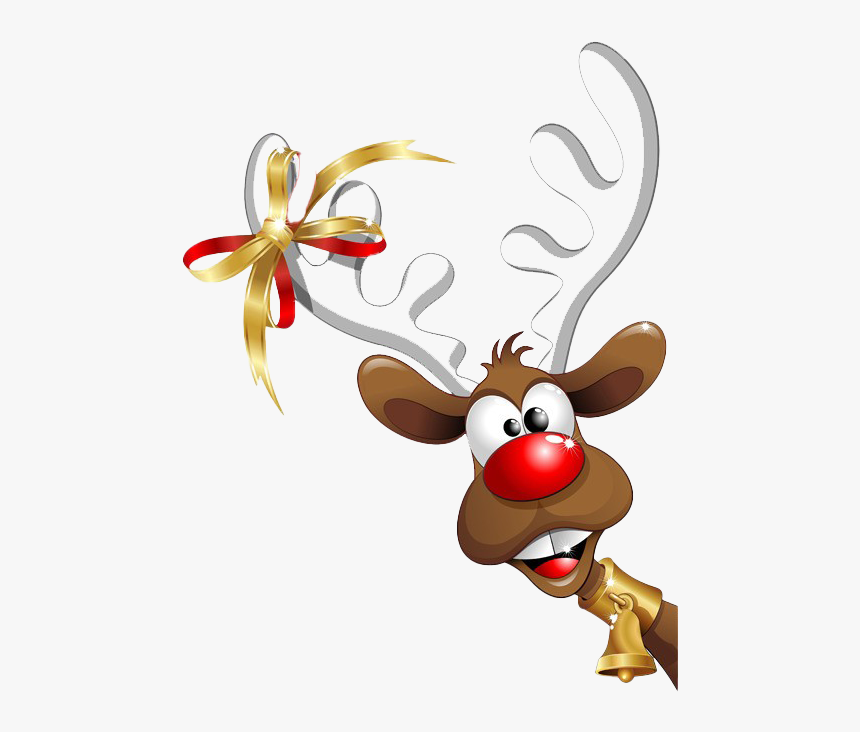 Rudolph Png Hd - Christmas Reindeer Png, Transparent Png - kindpng