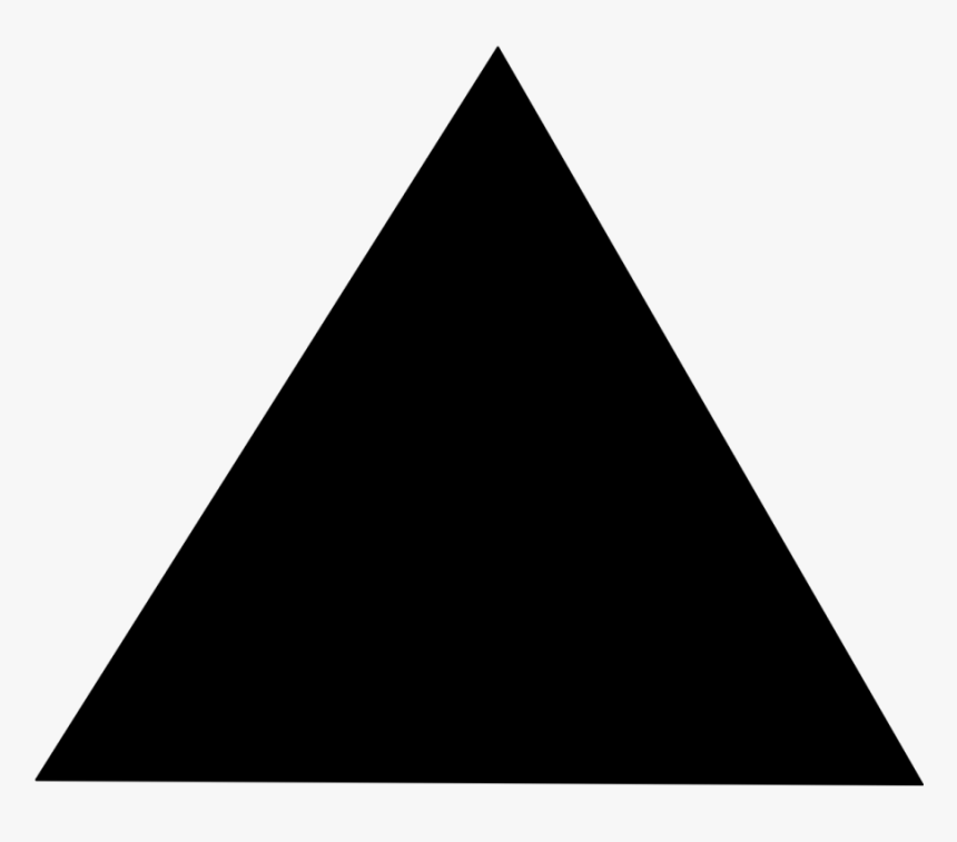 Transparent Triangle Shape Png - Clip Art Black Triangle, Png Download, Free Download