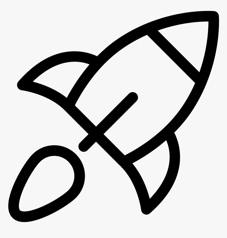 Transparent Black And White Rocket Ship Clipart, HD Png Download, Free Download