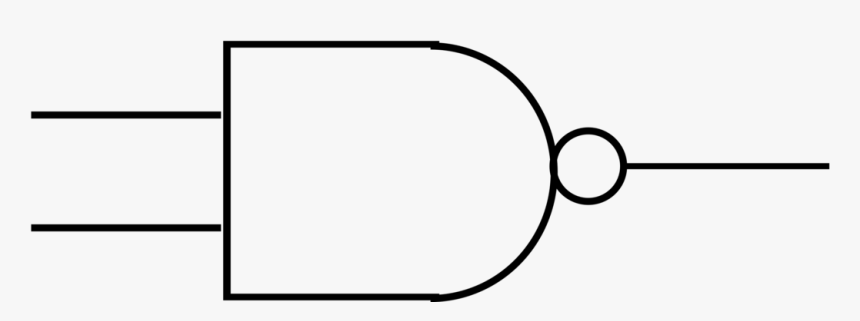 Nand Gate Logic Gate Electronics Symbol, HD Png Download, Free Download