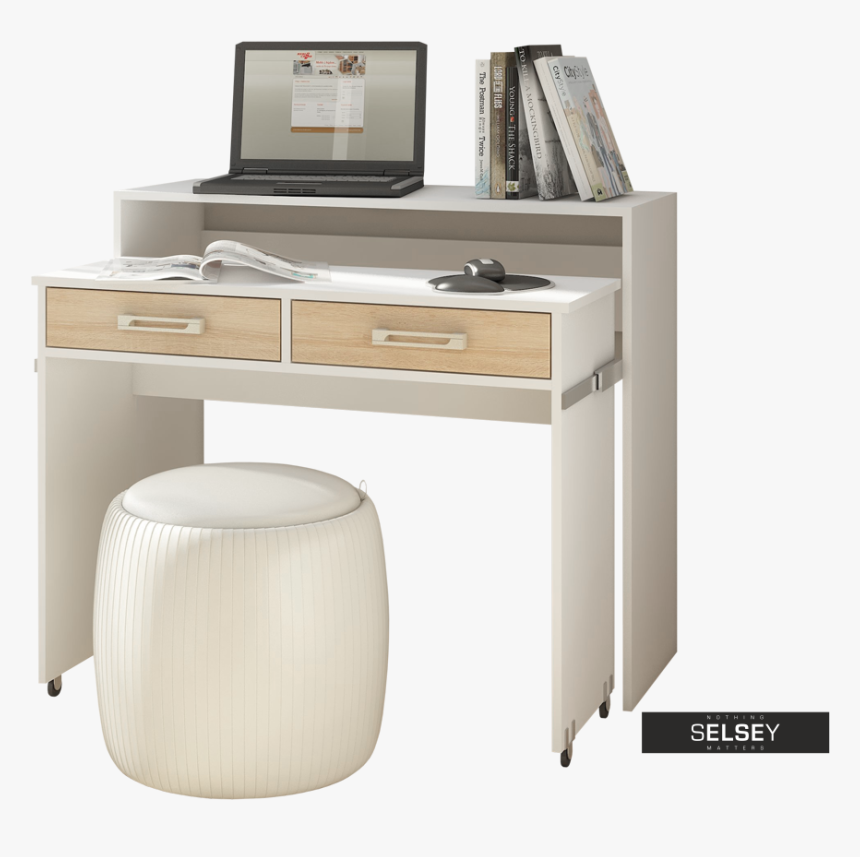 Coco Compact Home Office Desk - Coiffeuse Bureau, HD Png Download, Free Download