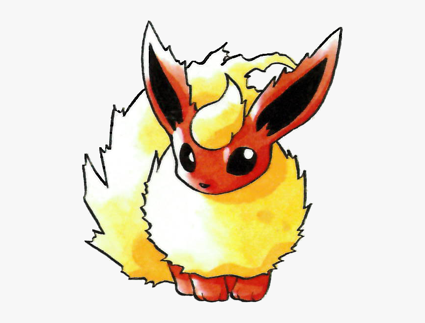 136flareon Rg - Flareon Pokemon Art, HD Png Download, Free Download