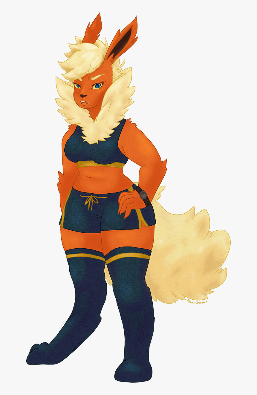 Flareon Girl - Cartoon, HD Png Download, Free Download