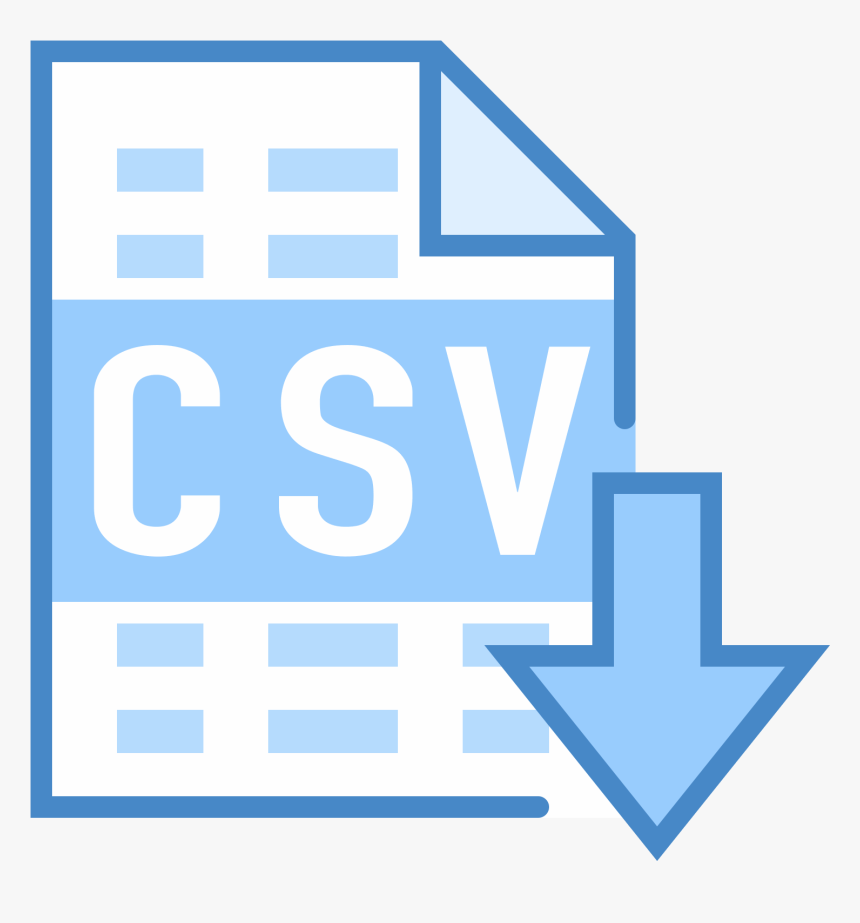 Photoshop Export As Png - Csv Icon Free Png, Transparent Png, Free Download
