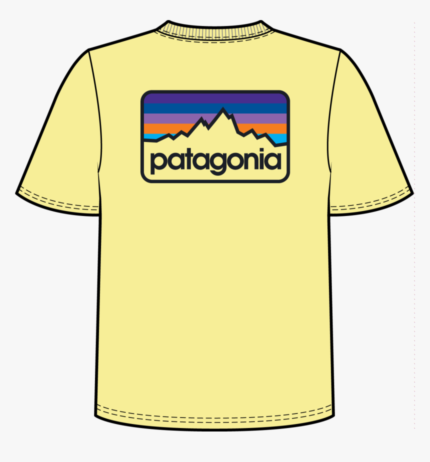 Mens Patagonia Line Logo Tee - Active Shirt, HD Png Download, Free Download