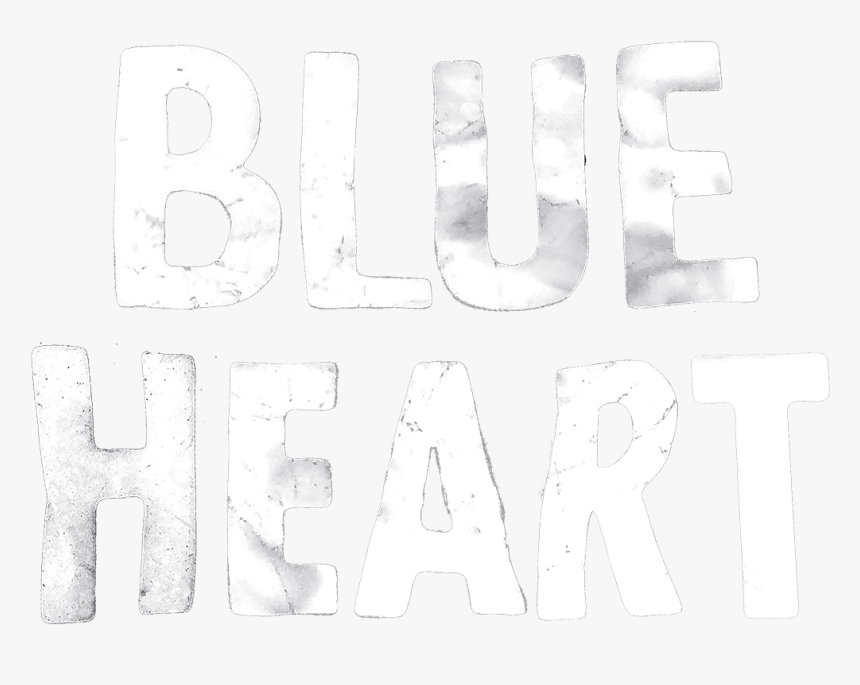 Blue Heart - Monochrome, HD Png Download, Free Download