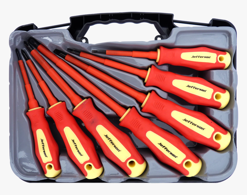 Jefferson 7 Pc Insulated Screwdriver Set , Png Download - Hand Tool, Transparent Png, Free Download