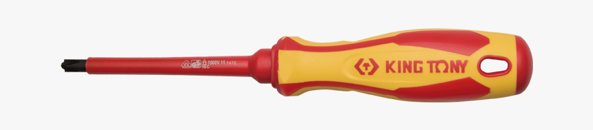 Plus Minus Insulated Screwdriver King Tony 147e - Screwdriver, HD Png Download, Free Download