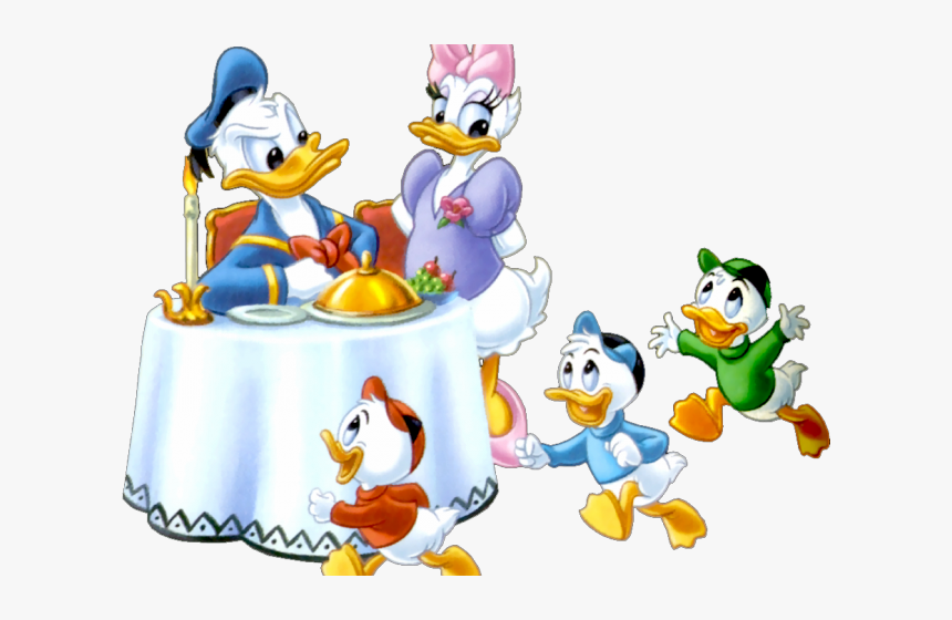 Transparent Daisy Duck Clipart - Donald Duck Family Clipart, HD Png Download, Free Download