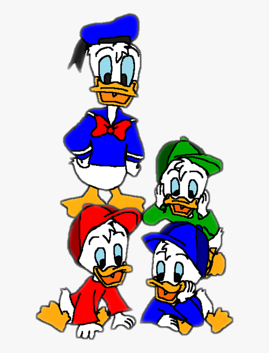 Donald Duck, Huey, Dewey, And Louie Duck - Huey Dewey Louie April May June, HD Png Download, Free Download