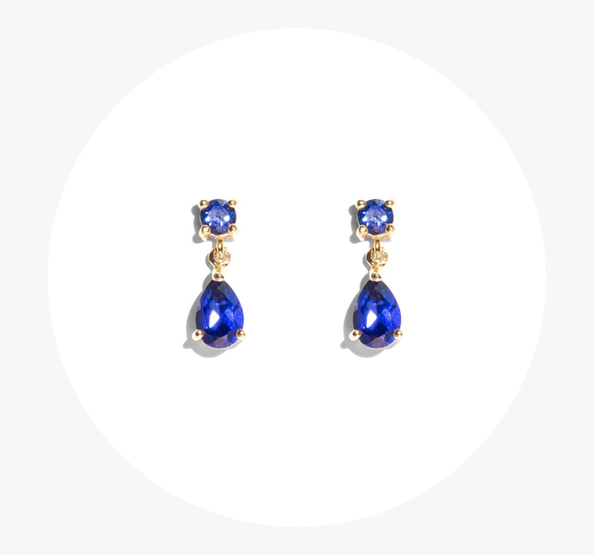 Ms Home New Vintage Circles Bridget Sapphire Earrings - Earrings, HD Png Download, Free Download