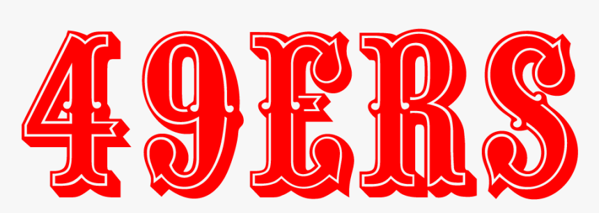 San Fransisco 49ers Font Download - Logos And Uniforms Of The San Francisco 49ers, HD Png Download, Free Download