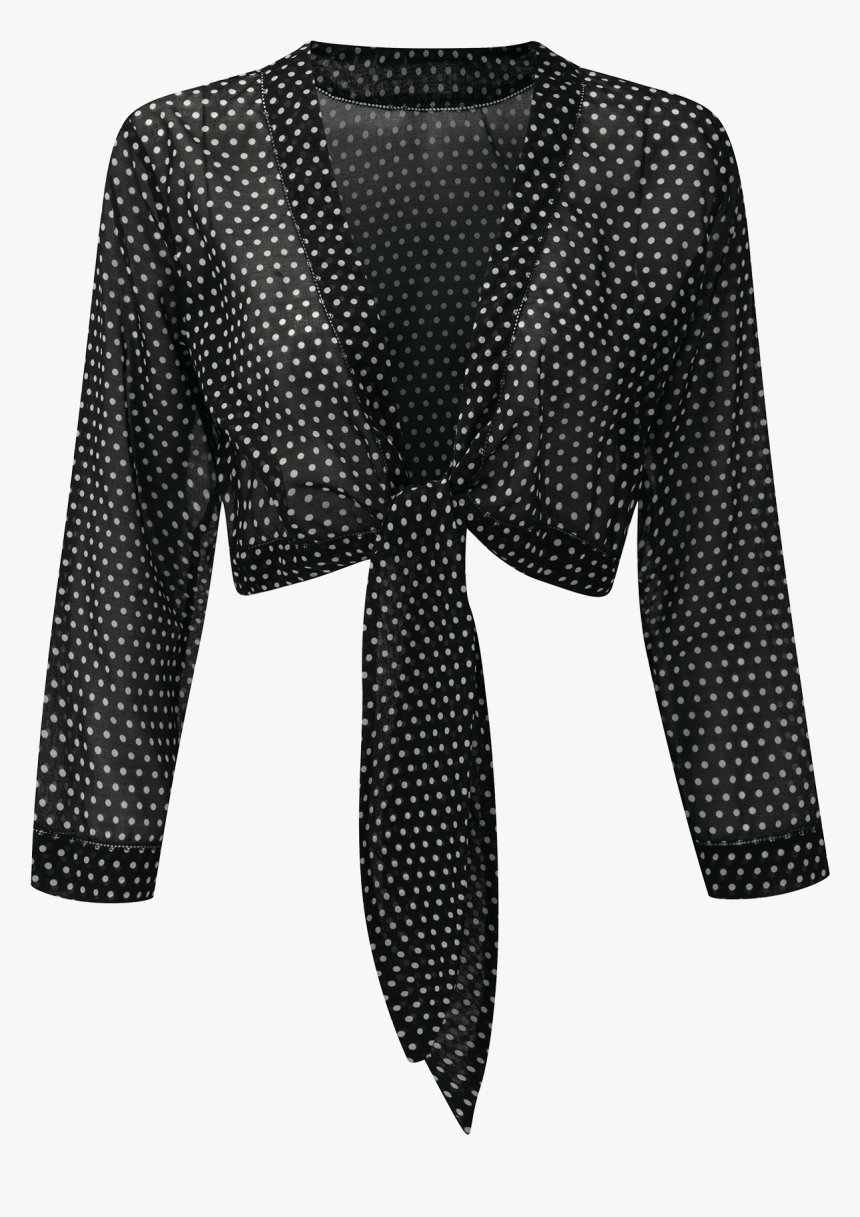Clip Art Black Cotton Blouse Lisa Marie Fernandez - Polka Dot, HD Png Download, Free Download