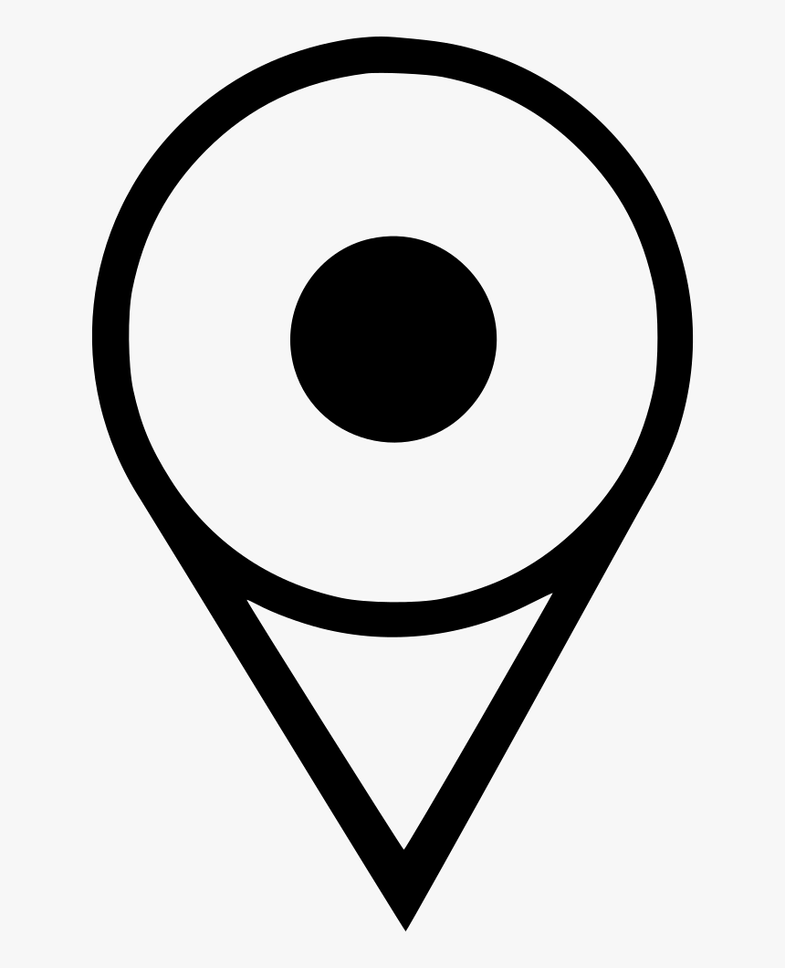 Dot Poi Pointer Map Navigation Point - Map Dot Icon Png, Transparent Png, Free Download