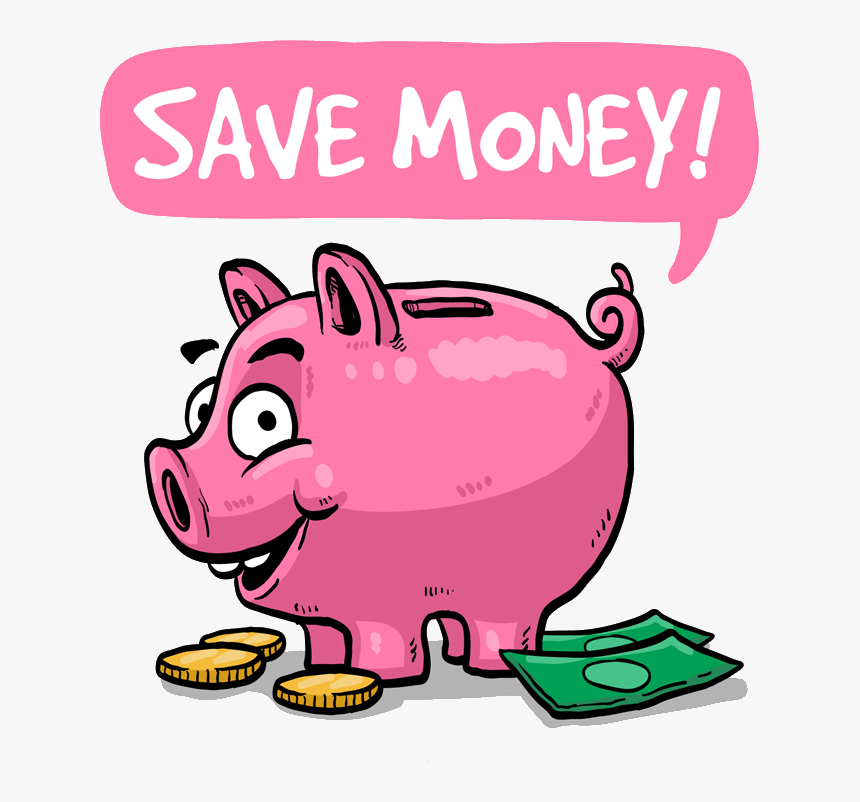 Saving Money Piggy Bank Clipart Png Freeuse Money Saving - Money Saving Clip Art, Transparent Png, Free Download