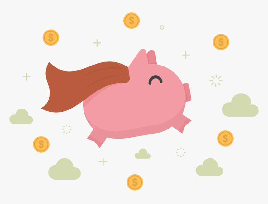 Bank Clip Money - Cerdito Dinero Png, Transparent Png, Free Download