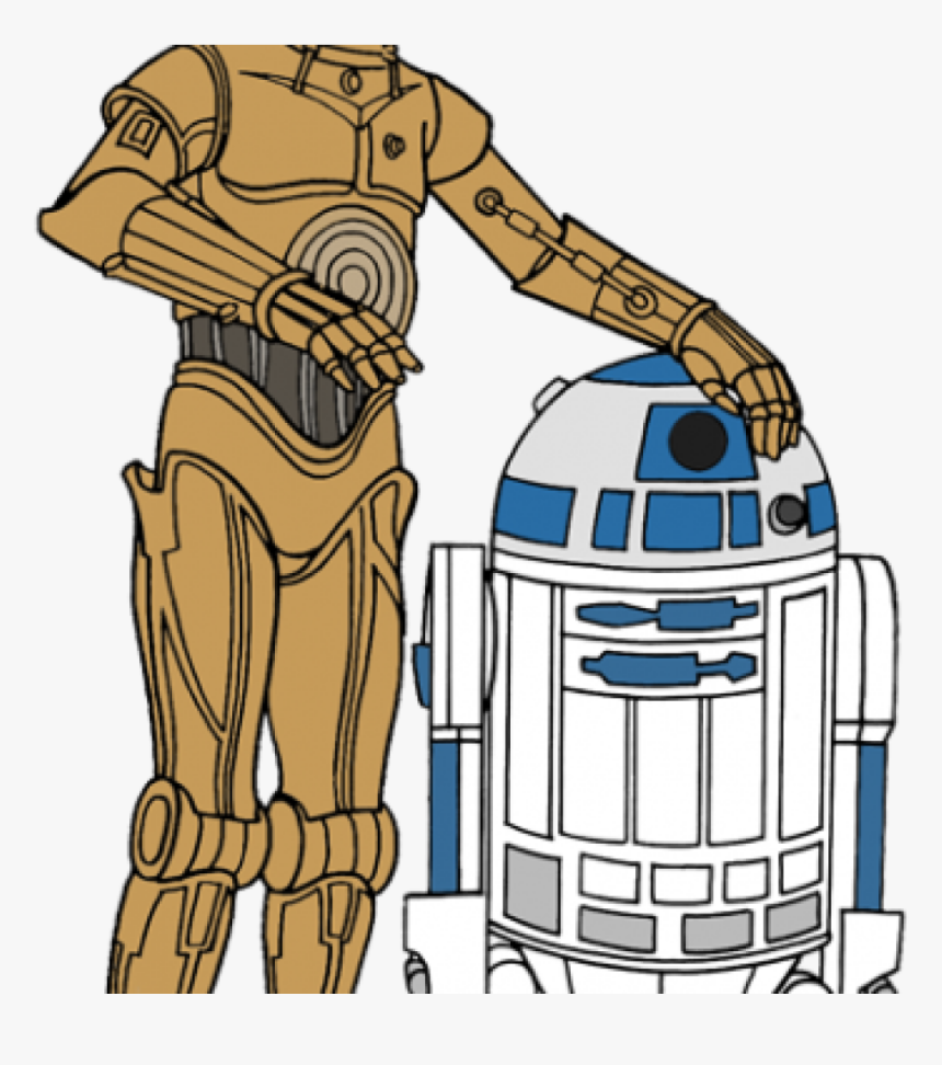 Disney Star Wars Jpg Banner Library Library - C3po And R2d2 Clipart, HD Png Download, Free Download