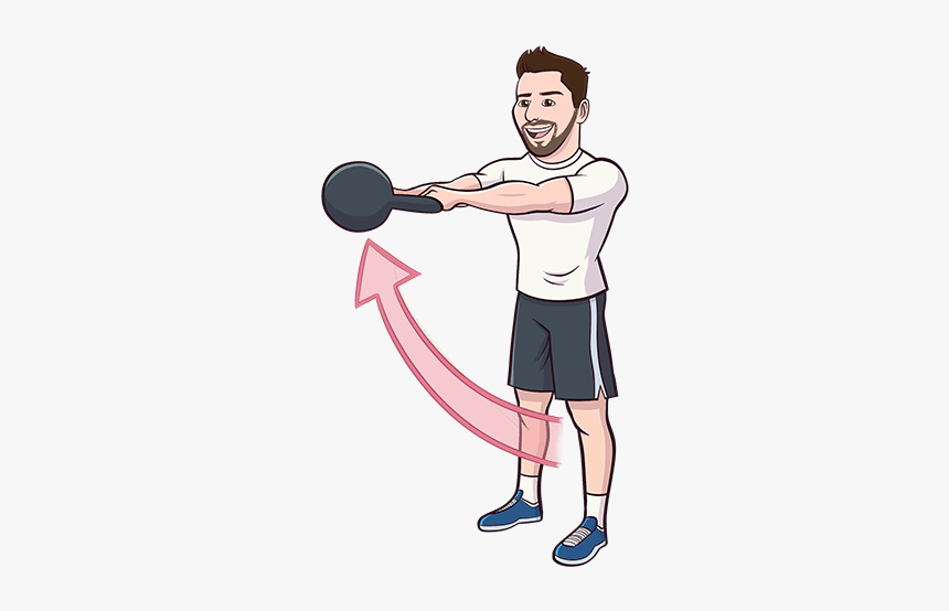 Kettlebell Swing Exercise - Biceps Curl, HD Png Download, Free Download