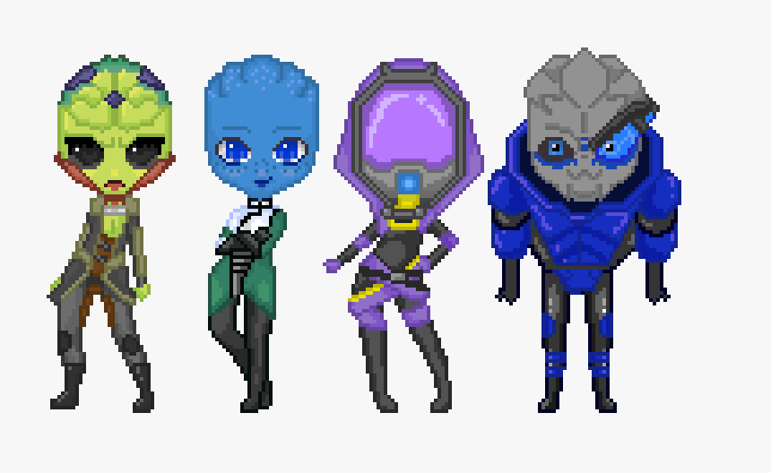 Mass Effect Art Sprite - Mass Effect Pixel Art, HD Png Download, Free Download