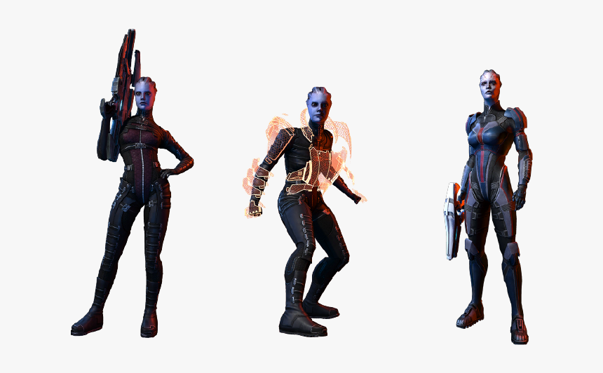 Asari Special Forces - Mass Effect Characters Png, Transparent Png, Free Download