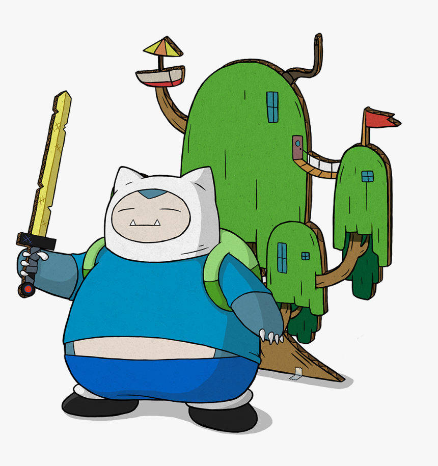 Snorlax As Finn The Human, HD Png Download, Free Download