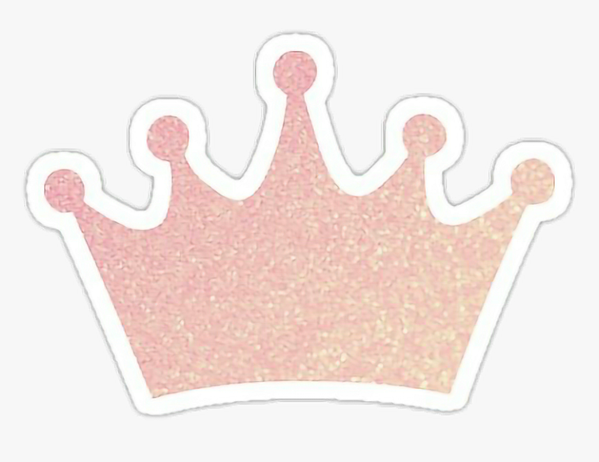 Crown Glitter Pink Yellow Hair Bynisha Freetoedit Image - Crown Glitter Pink, HD Png Download, Free Download