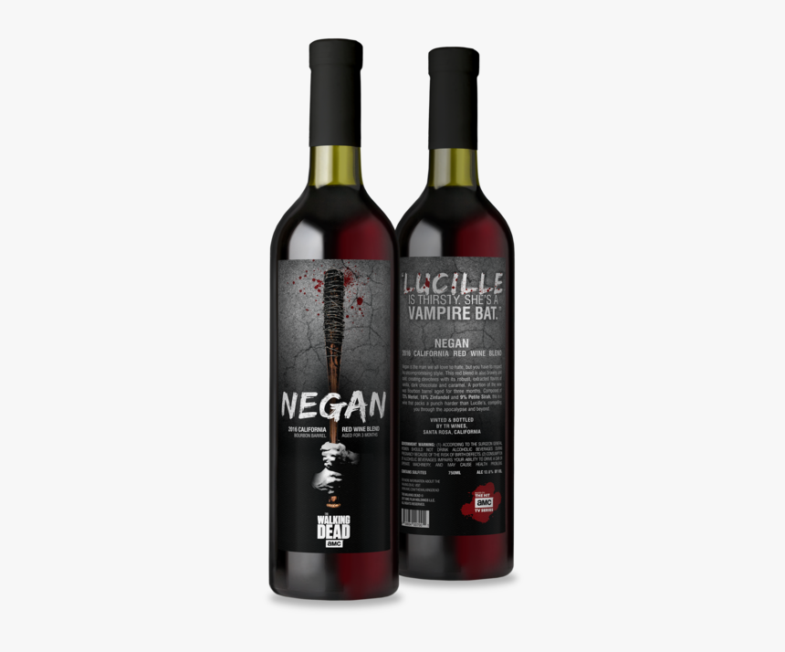 Negan2 - Walking Dead Wine Bottles, HD Png Download, Free Download