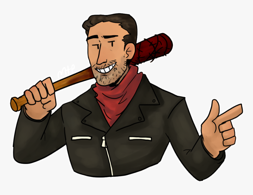 Kali Drawing Comic - Negan Cartoon Png, Transparent Png, Free Download