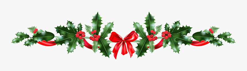 Christmas Holly Decoration - Holly Christmas Banner, HD Png Download, Free Download