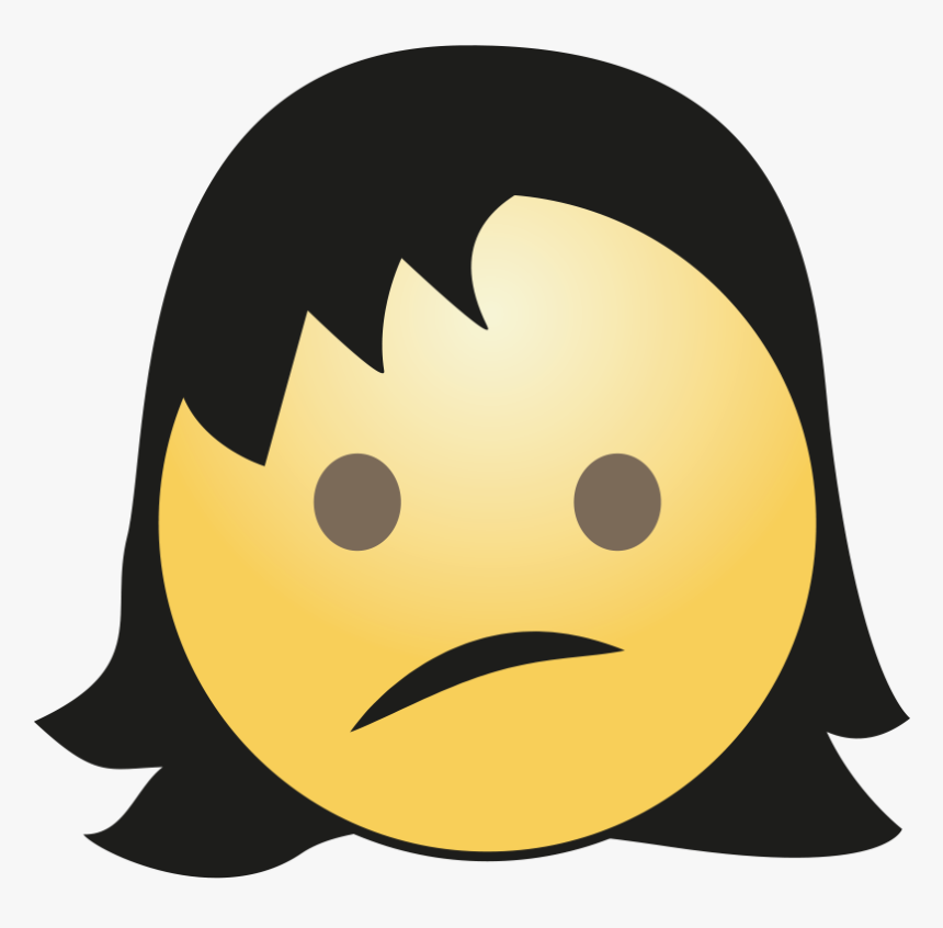 Hair Girl Emoji Png Image - Portable Network Graphics, Transparent Png, Free Download
