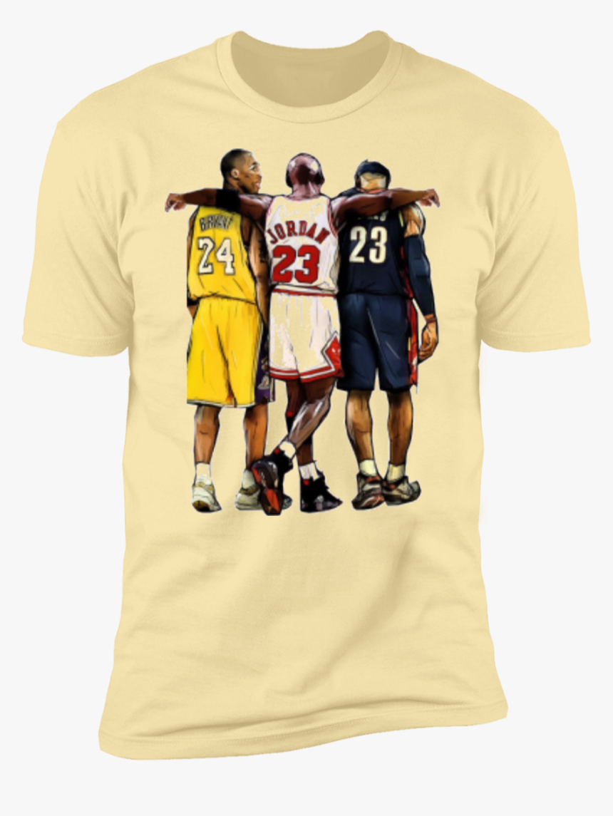 Kobe Bryant X Michael Jordan X Lebron James T Shirt"
 - Kobe Lebron And Jordan, HD Png Download, Free Download