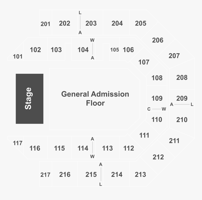 K Rock Centre Seating Chart, HD Png Download, Free Download