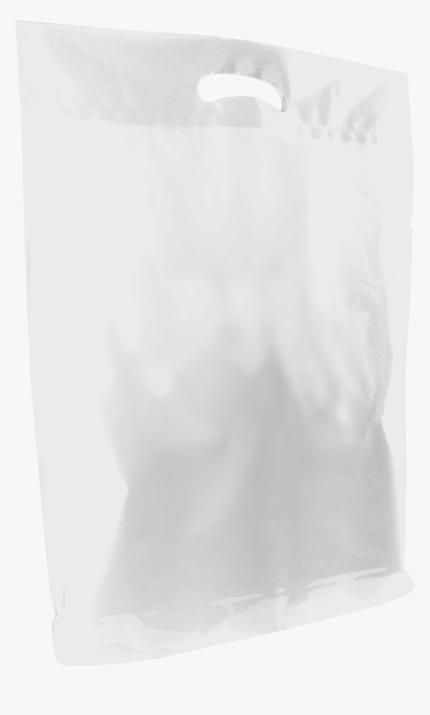 White Large Die Cut Plastic Bag Clipart , Png Download - Tote Bag, Transparent Png, Free Download