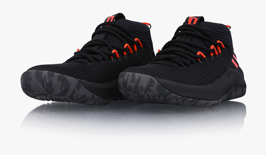 Damian Lillard"s Dame 4 Arrives In Black And Red - Sneakers, HD Png Download, Free Download