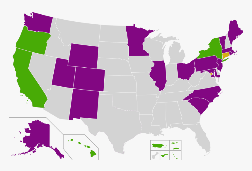 Map Of The United States Blue, HD Png Download, Free Download