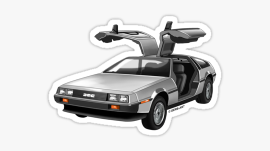 Delorean Transparent Clipart - Back To The Future Car Color, HD Png Download, Free Download