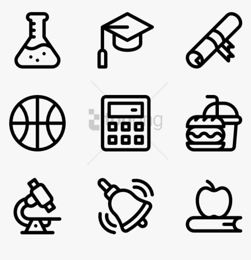 Free Png Back To School 40 Icons - Facebook Line Icon, Transparent Png, Free Download