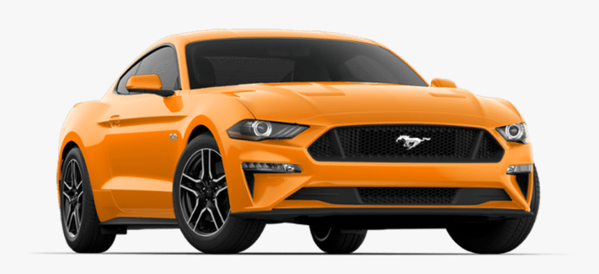 Ford Mustang - 2018 Ford Mustang Ecoboost Orange, HD Png Download, Free Download