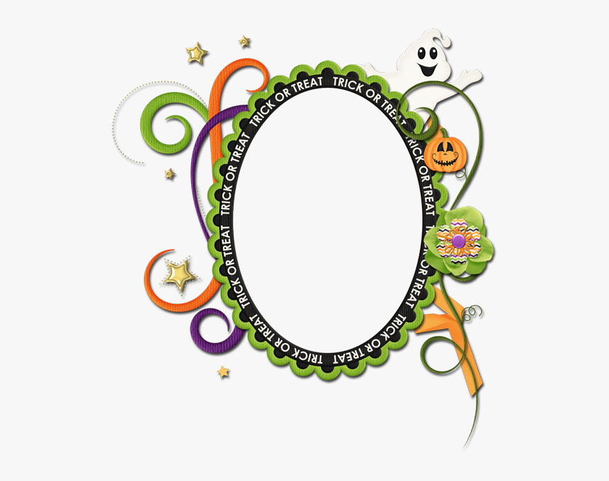 Halloween Framespaper Bordershalloween Clipartart - Circle, HD Png Download, Free Download