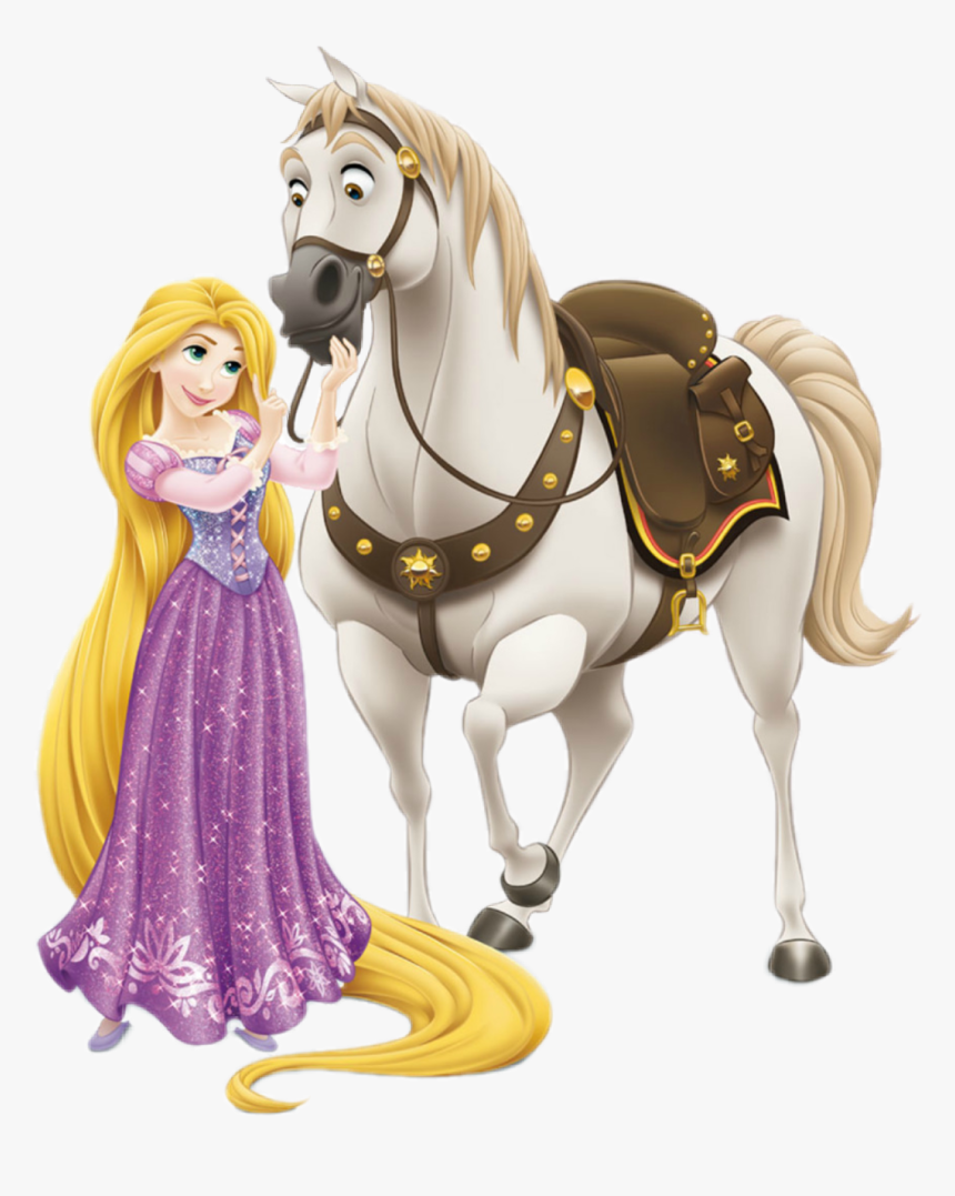 Rapunzel And Her Horse, HD Png Download, Free Download