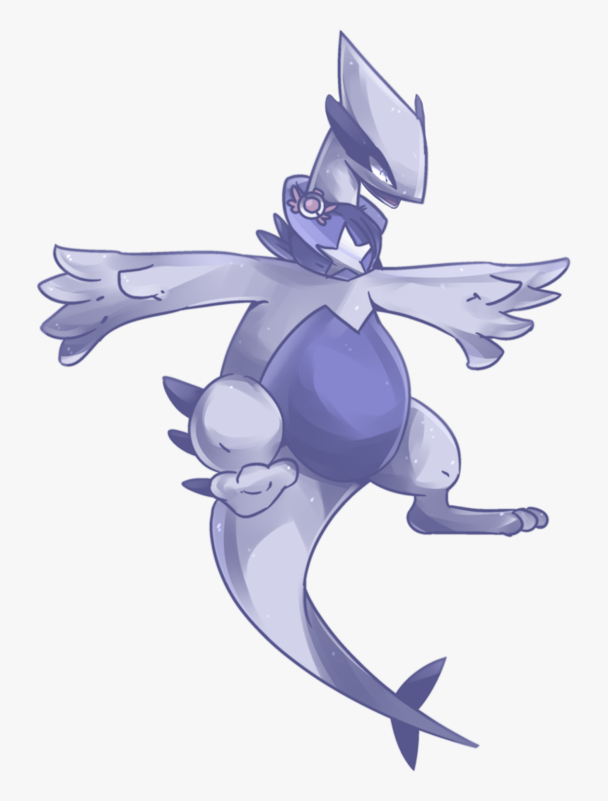 Graphic Black And White Custom Baby Lugia Commission - Cartoon, HD Png Download, Free Download