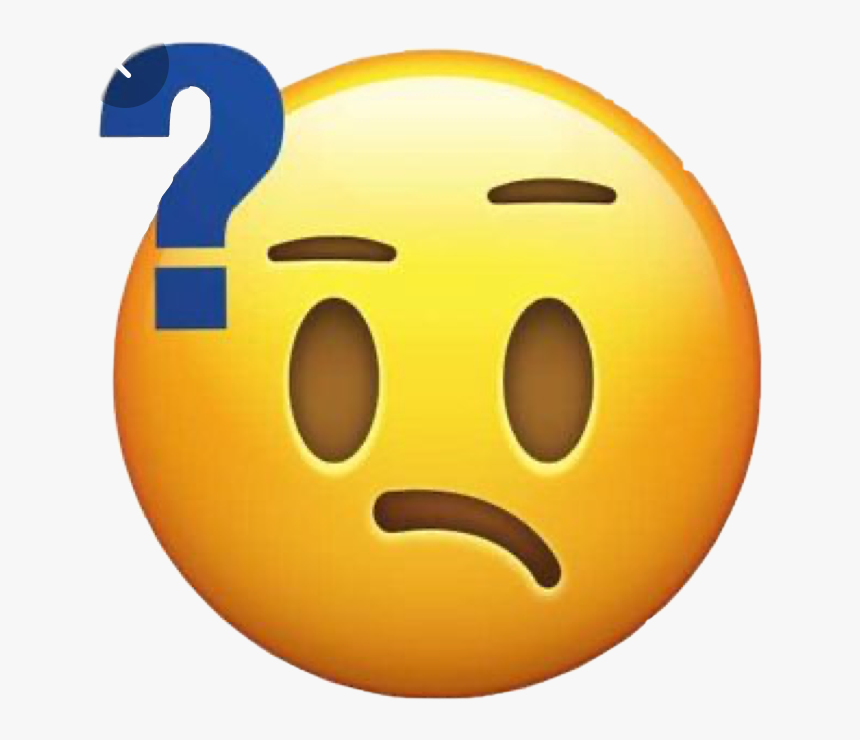 Confused Emoji - Emoji Question Mark Png, Transparent Png, Free Download