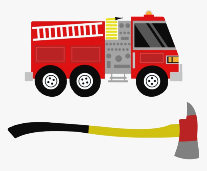 #fire #firetruck #axe #clipart #png - Invitacion De Cumpleaños Bomberos, Transparent Png, Free Download