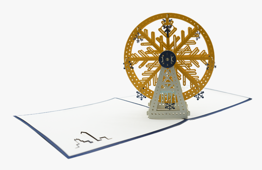 Winter Ferris Wheel Pop Up Card - Circle, HD Png Download, Free Download