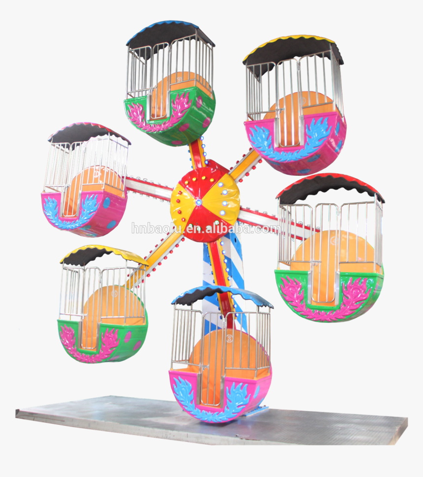 Mini Ferris Wheel Kiddie Rides Children Playground - Graphic Design, HD Png Download, Free Download