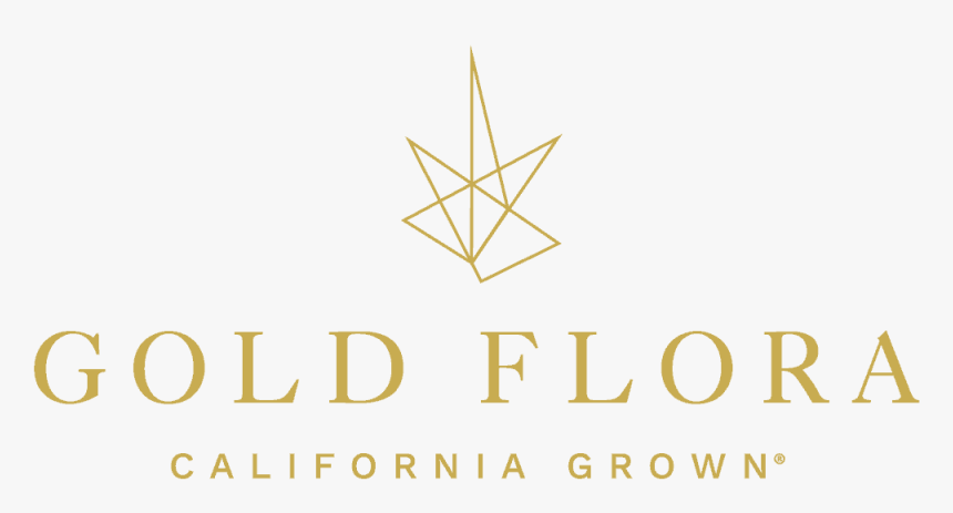 Goldfloralogo Outline Horiz Gold R - Triangle, HD Png Download, Free Download